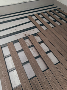 Cubierta compuesta de WPC para exteriores de alta calidad, suelo de cubierta hueca, impermeable, madera, plástico, grano de madera, antideslizante, clic para Exterior - Product Image 4