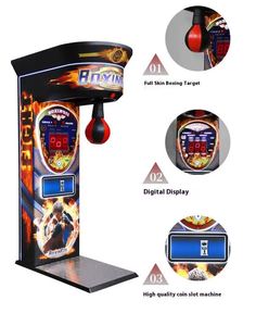Commercial Coin-Operated Metal Electronic Arcade Boxing <b>Machine</b> with 1 Year Warranty for Indoor Use and Stress Relief - Product Image 6