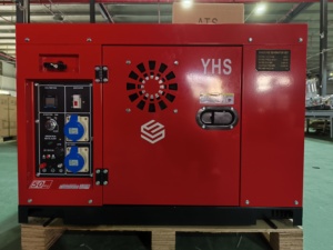 Generador Silencioso de 10 kVA, 5 kW, 6000 Vatios con Ruedas, Arranque a 195 F, Frecuencia de 50 Hz, Corriente, YHS-DG-B902, Funcionamiento Silencioso - Product Image 2