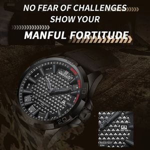 Jam Tangan Pria NAVIFORCE 8023 Fashion Sport Quartz <span class=keywords><strong>Analog</strong></span> Tanggal Jam Tangan Pria Relogio Masculino Kulit Tahan Air 3ATM - Product Image 4