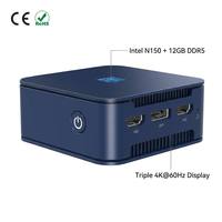 Nouveauté Zkmagic ZKM8S Pocket PC Intel N150 LPDDR5 12 Go de RAM Windows 11 4K 60Hz Triple écran Centre multimédia domestique Petit HTPC