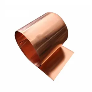 Wholesale Prime Quality Copper Strips Material H59 H62 H65 Cuzn36 Thin Thickness 0.05~1mm 0.4mm Red Copper Coils