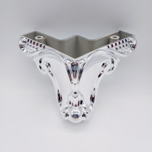Patas doradas para muebles de mesa, patas de Metal para sofá, soporte de <span class=keywords><strong>TV</strong></span>, mesa lateral de dormitorio, patas de armario, Metal de alta calidad, negro, blanco, OEM, caja de acero - Product Image 3