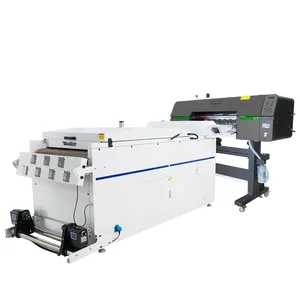 Hochwertiger 24-Zoll-DTF-Drucker mit Shaker-Pulver-Maschinen trockner/Ofen 4 I3200-Köpfe DTF-Druckerdruckmaschine für 60cm