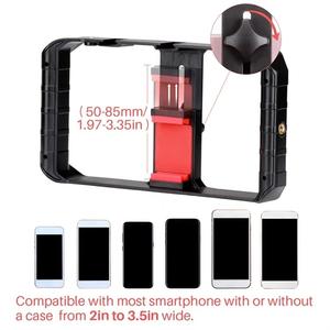 แท่นยึดกล้องวิดีโอสำหรับสมาร์ทโฟน <span class=keywords><strong>U</strong></span> <span class=keywords><strong>RIG</strong></span> <span class=keywords><strong>Pro</strong></span> เคสการสร้างภาพถ่ายวิดีโอโทรศัพท์ขาตั้งกล้องแบบถือสำหรับ iPhone Android - Product Image 3