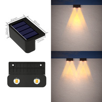 Lampes LED solaires pour marches allées clôtures jardin extérieur paysage lumières cour murs escaliers lumières jardinage décoration