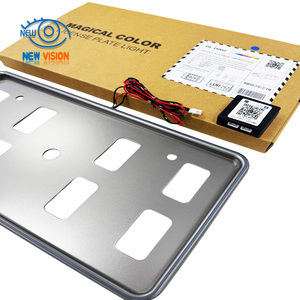 Marco de Matrícula Europeo con LED RGB Bluetooth y APP, Iluminación Dinámica Multicolor, Soporte para Placa de Matrícula de Coche Estándar de la UE - Product Image 6