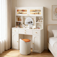 Table de toilette moderne Table de toilette minimaliste Table de toilette de luxe de style crème