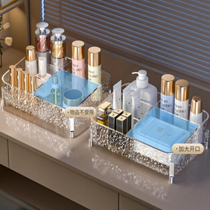 Caja Organizadora de Cosméticos de Plástico PET de Lujo al por Mayor, Organizador de Maquillaje con Cajones para Escritorio, para Pinceles y Lápices Labiales - Product Image 3