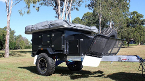 <span class=keywords><strong>Remorque</strong></span> de <span class=keywords><strong>camping</strong></span> tout-terrain 4x4 avec <span class=keywords><strong>cuisine</strong></span> coulissante - Product Image 3