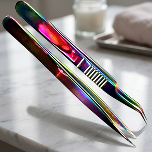 ASAP Stainless Steel Anti-Static Eyelash Extension Tweezers Custom Logo Packing Hot Selling Fine Bend Tip Best Artificial <b>Lashes</b> - Product Image 1