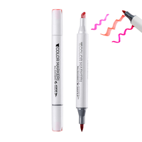 Ensemble de marqueurs professionnels STA à double pointe à base d'alcool, 128 pièces, marqueurs d'art en plastique, stylo à pointe fine pour le dessin