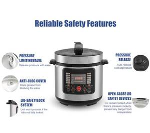 110V/220V 14 in 1多機能電気圧力鍋キッチン家庭用炊飯器スマートスープステンレス鋼ハウジング - Product Image 3