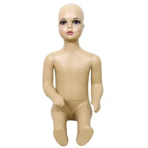 逼真儿童人体模型肤色时尚塑料PE全身儿童人体模型
