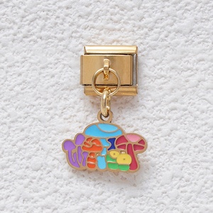 2025 New Stainless Steel Italian Charms 18k Gold Plated Color <b>rainbow</b> <b>Candy</b> Italian Charm Pendant Bracelet - Product Image 6