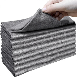 Chiffon de nettoyage microfibre multi-usages <span class=keywords><strong>magique</strong></span> pour salle blanche, cuisine, <span class=keywords><strong>vitres</strong></span> et miroirs de voiture - Serviette écologique - Product Image 6