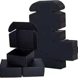 Hot bán Hight chất lượng màu đen sang trọng Cá nhân hoá tùy chỉnh in logo hộp giấy sóng - Product Image 2