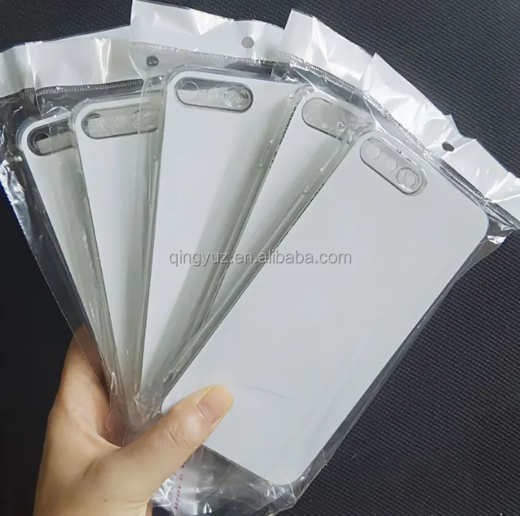 Coque de téléphone à Sublimation 2D en aluminium TPU transparent 2 en 1 pour samsung A7 edge X Cover 5 OPPO A52 A72 A92