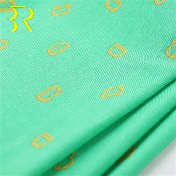 Трикотажная ткань Lenzing из микро-модала и спандекса с принтом для нижнего белья