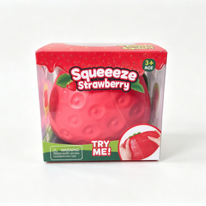 Juguetes Antiestrés de Goma Súper Suave con Forma de Frutas: Queso, Melocotón y Fresa - Product Image 2