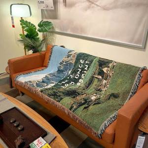 <b>Camping</b> Outdoor Blanket Decorative Wall Hanging Tapestry <b>Sofa</b> Throw Yarn Blanket Nap Cover Outdoor Mat Beach Towel Blanket - Product Image 2
