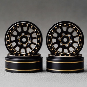 Llantas de rueda Beadlock de latón 1,0, 4 Uds., ruedas de 12 radios para TRX4M <span class=keywords><strong>SCX24</strong></span> FCX24 1/24 1/18 RC <span class=keywords><strong>Crawler</strong></span> - Product Image 4
