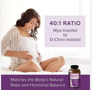 OEM 프라이빗 라벨 PCOS 보충제 호르몬 균형 지원 엽산 비타민 D3 미오-이노시톨 & 디-키로 이노시톨 캡슐 여성용 - Product Image 3