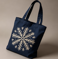 Sac de courses en toile à thème de Noël, sac d'emballage textile en gros, sac de transport en tissu avec logo personnalisé