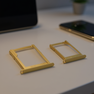 Tiroir pour carte SIM et carte SD Samsung Galaxy A3 2015 couleur or - Product Image 2