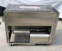 Elektrische borsteltype aardappelwas- en schilmachine 150kg/u grote capaciteit aardappelschilmachine met automatische borstelwassing