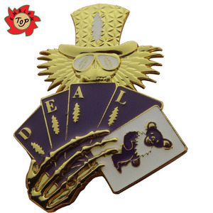 Metallo artigianale a forma <span class=keywords><strong>di</strong></span> mano distintivo con risvolto a dito medio spille in morbido smalto per abbigliamento - Product Image 2