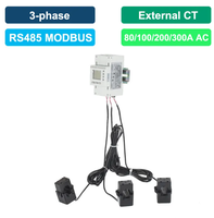 Medidor de Energía Trifásico o Monofásico Acrel ADL400N-CT con Certificación MID, Instalación en Riel DIN, para Infraestructura de Centros de Datos
