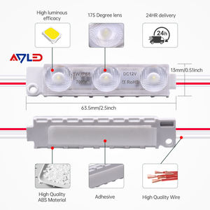 Módulo LED SMD2835 de 3 LED, Impermeable, DC12V, IP68, 105LM, para Letreros Publicitarios, Iluminación de Letras de Canal - Product Image 5