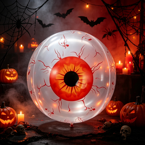 Ballon de <span class=keywords><strong>plage</strong></span> transparent effrayant de 22 pouces avec œil sanglant, 3 couleurs, ballon gonflable pour Halloween, fête au bord de <span class=keywords><strong>la</strong></span> piscine, décoration d'horreur, vente en gros - Product Image 5
