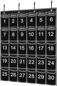 Organizador Colgante Plegable de 30 Bolsillos para Aula, con Espacio para Teléfonos Celulares y Calculadoras, para Archivos Escolares - Product Image 5
