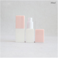 Emballage de soins de la peau en plastique de haute qualité cosmétiques Lotion Toner bouteille Kit de voyage carré PETG bouteille sérigraphie élégant