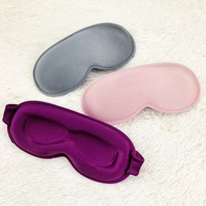 Antifaz de Algodón 3D para Dormir Profundamente, Sin Presión en los Ojos, con Copa, Bloqueo de Luz, Elástico Ajustable, Tamaño de Viaje - Product Image 3