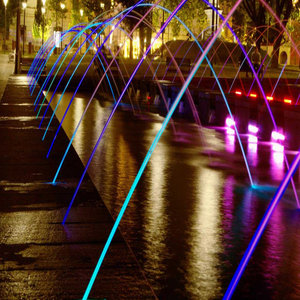 Nouveau type fontaine à eau à jet laminaire fontaine dansante musicale avec lumières - Product Image 3