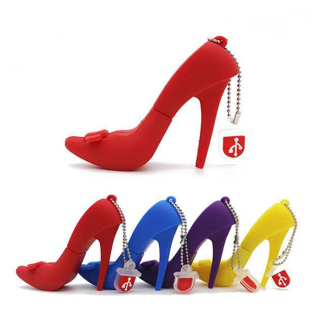 High Heeled Shoes USB Flash Drives U Disk 16GB 32GB 64GB Gift Pendrive Memoria Usb Stick Creativo Gift for Lady Pen Drive