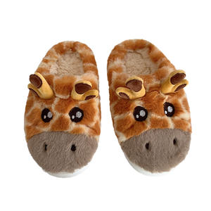 XIXITIAO bon marché Noël fourrure floue dames diapositives confortables pantoufles d'hiver <span class=keywords><strong>de</strong></span> Chine 2023 pantoufles en peluche pour enfants enfants femmes - Product Image 1