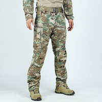Pantalon tactique résistant à l'usure pour l'entraînement Airsoft en plein air Pantalon tactique imperméable pour la randonnée et le trekking avec genouillères