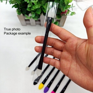 Pinceau à double extrémité Lammy Pinceau à double pigment en silicone Pinceau à paillettes Applicateur en silicone <span class=keywords><strong>Duo</strong></span> Pinceau à plastifier en silicone - Product Image 3