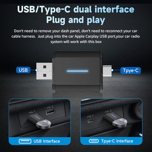 Adaptateur CarPlay filaire vers sans fil Mise à niveau de Carplay Android Auto <span class=keywords><strong>Smartbox</strong></span> Adaptateur Carplay USB sans fil - Product Image 4