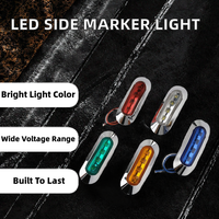 Feux de position latéraux LED étanches, 4 LED, pour camion, remorque, camping-car, 12V-24V