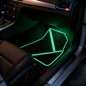 2025 nueva llegada de goma de lujo que brilla en la oscuridad juego completo 4/5 Uds alfombrillas de coche para Protección mejorada del vehículo - Product Image 6