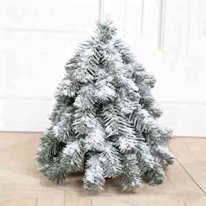 Mini sapin de Noël en PE Noble Fir, ensemble de décoration de bureau DIY, cadeau de Noël pour la maison et le bureau - Product Image 4
