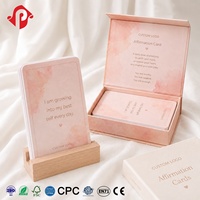 Cartes en papier personnalisées avec des affirmations positives pour femmes, pour la prise en charge de soi, la motivation, l'inspiration et la méditation