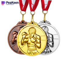 Fabricant Conception libre Personnalisé Karaté Taekwondo Boxe Lutte Kickboxing Métal Sports Award Or Bjj jiu jitsu Médailles