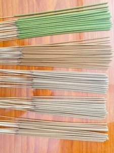 Bâtons d'encens au vétiver de 30 cm, naturels, faits à la main, aromathérapie, encens en bambou, longue durée de combustion pour la méditation - Product Image 5