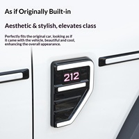212T01 pour Ford Explorer 212, feux de jour de garde-boue, clignotants LED haute luminosité modifiés pour montant A, éclairage d'ambiance